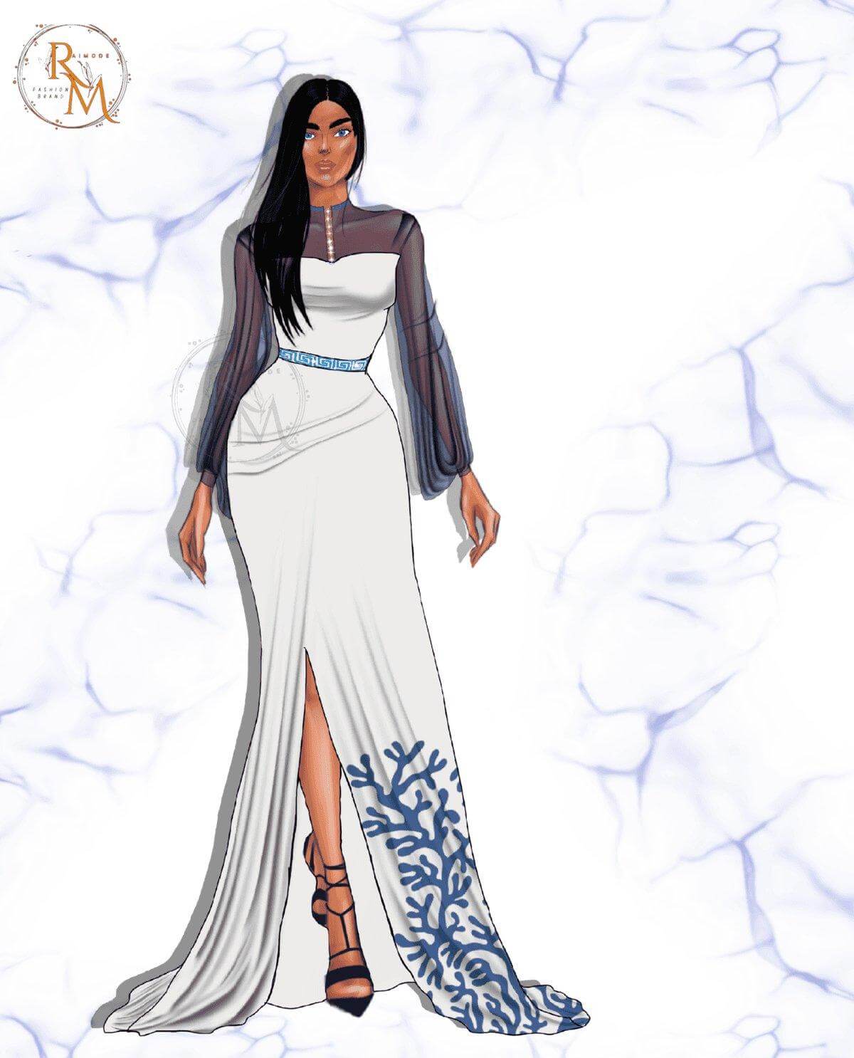 Royal Athena Dress – Greek-Inspired Luxury Design - RAIMODE